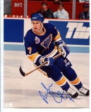 NHL St Louis Blues NELSON EMERSON signed AUTOGRAPH 7684