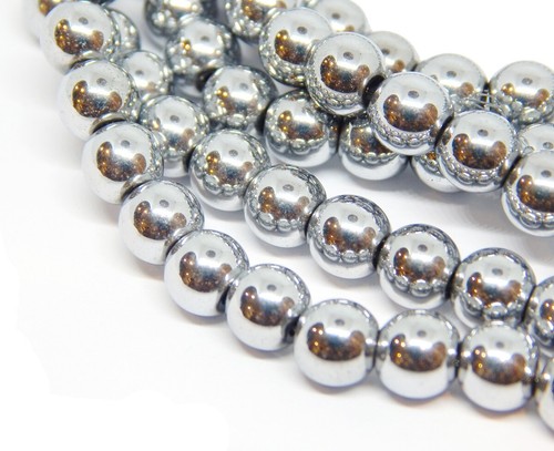 Hematite Perlen 4/6/8 mm Kugel 38cm Strang Schmuckstein Schwarz Rainbow Wählen  - Bild 13 von 18