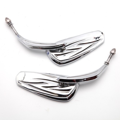 Chrome Motorcycle Cruiser Rearview Side Mirrors For Harley Davidson V-Rod Custom - Picture 7 of 12