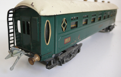 TRAINS LR VOITURE VOYAGEURS SNCF ÉCHELLE "O" TÔLE Lg 32 cm ANNÉES 50 BON ÉTAT - Imagen 5 de 9