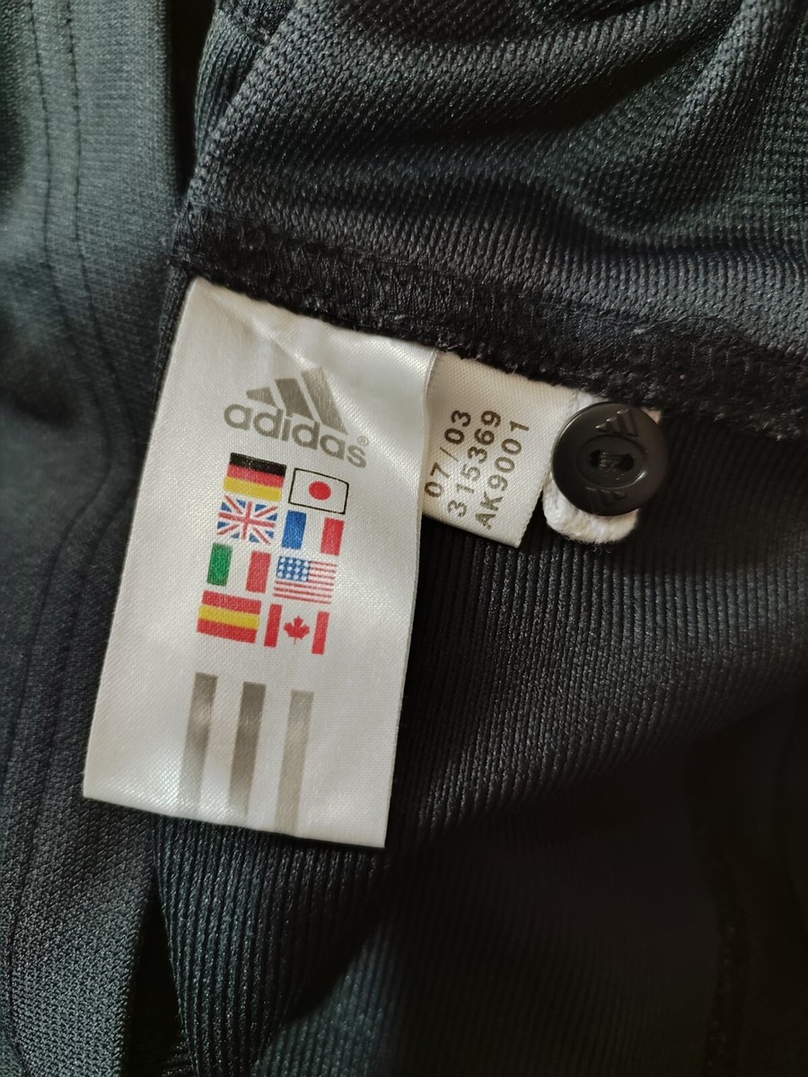 All Blacks Adidas Rugby Shirt World Cup 2003 Player Issue