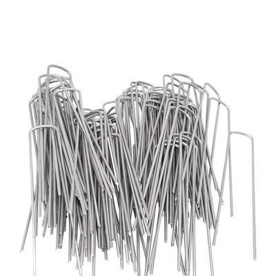 Am-Tech Metal Garden Pegs – 10 Stück, Verzinkt, Für Netze & Gartenplanen
