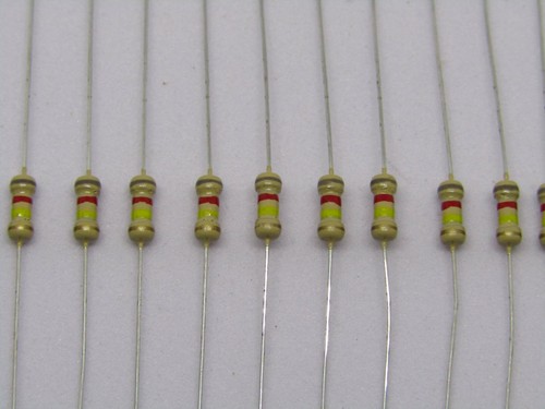 Carbon Film Resistor 4 Band 5% Tolerance 1/4W Power 1k ohm ~ 820k ohm 1.4w Power - Picture 117 of 117
