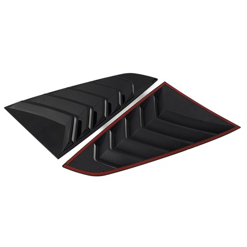Par Para Ford Mustang GT 2024 UP Ventilación Lateral Ventana Persiana Cuchara Cubierta Negro Brillante - Imagen 10 de 12