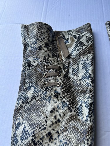 Luichiny May La Snake Boot Schlangenleder Stiletto Overknee Stiefel 9M. Schlangenhaut - Bild 2 von 11
