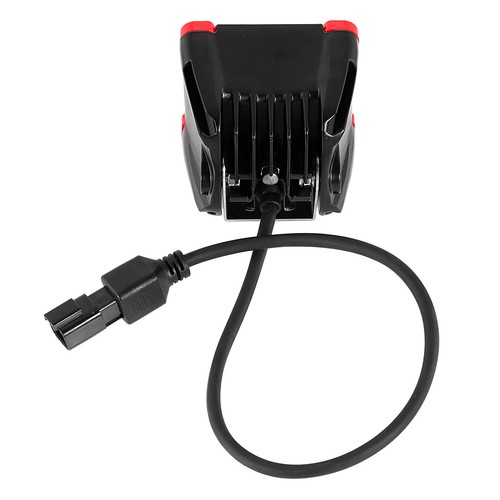 AUXBEAM 3" Cubo LED Luces de Trabajo Vainas Foco Offroad Lámpara de Conducción Marco Rojo - Imagen 11 de 12