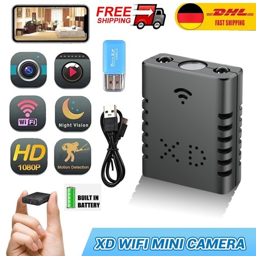 Mini Kamera 1080P HD 4K Camera Außen Überwachungskamera IR Cam Nachtsicht AM - Bild 1 von 12