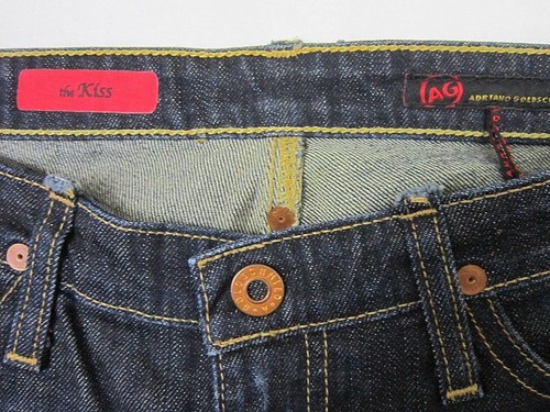 Aurthentic AG Adriano The Kiss straight leg women's blue jeans size 27 x 32 dark - Imagen 5 de 8