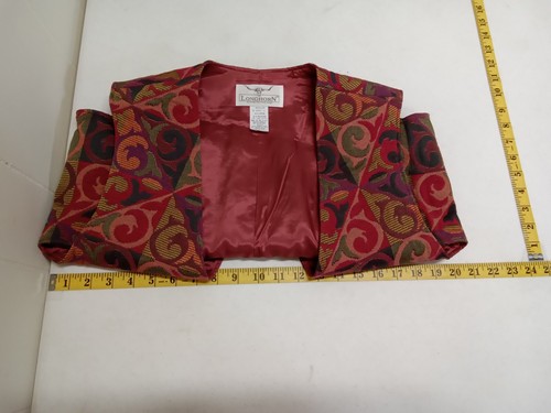 NOS Vintage Longhorn Women's western vest bold multicolored pattern (size M) NWT - Picture 3 of 8