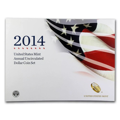 2014-W 6-Coin U.S. Mint Annual Uncirculated Dollar Set CHOICE GEM - Picture 1 of 2