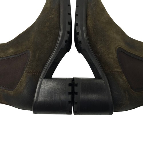 Thursday Everyday Knockout Damen-Stiefelette 8 abgenutzt Veloursleder grün Blockabsatz - Bild 15 von 15