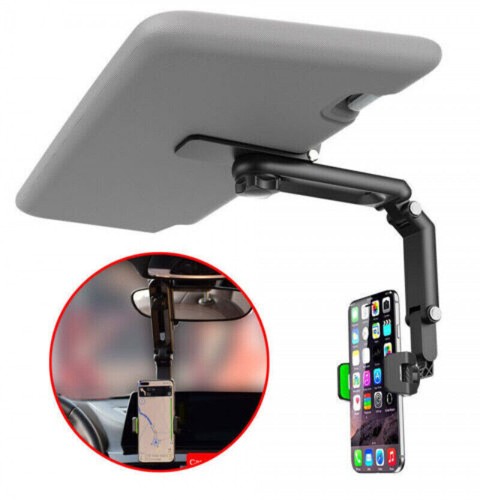 360° Rotatable And Retractable Car Phone Holder Rearview Mirror Multifunctional - Picture 2 of 14