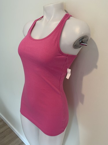 GAP Support canotta reggiseno interno canotta a costine maglietta donna GapBody rosa nuova con etichette - Foto 2 di 11