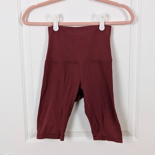 Lululemon | Align Super High-Rise Short 10" Burgundy - Picture 2 of 7