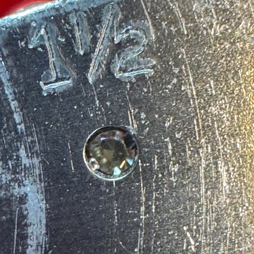 Massiver 14k Diamant Anhänger / 1,32 Gramm / 9 kleine Diamanten / 14,16mm hoch - Bild 13 von 13