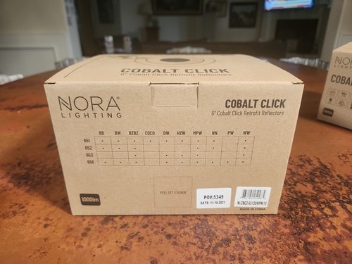Nora Lighting NLCBC2-65130/10 Cobalt Click 6" LED Reflector Recessed Trim White - Picture 2 of 20