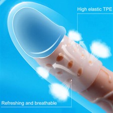 5PCS Male Men Penis Extender Stretcher Sleeve Penis Enhancer Enlarger Ring Set