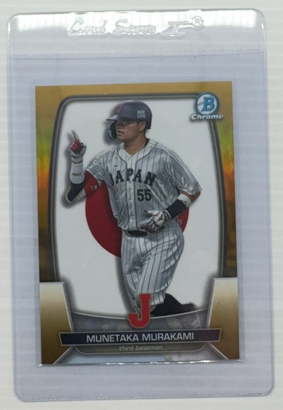 2023 Bowman Chrome Munetaka Murakami WBC Variation Gold Refractor #23/50