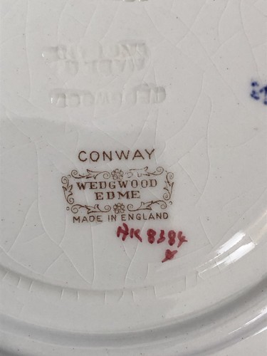 Set 6 piatti/piattini oversize vintage Wedgwood Edme Conway fuori produzione - Foto 5 di 12