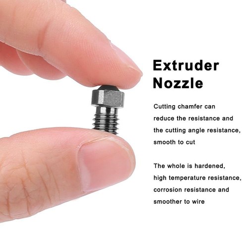 0.2-1.0mm Nozzle Steel Nozzle 3D Printer Parts Hardened Steel for V5/V6 Extruder - Zdjęcie 7 z 26