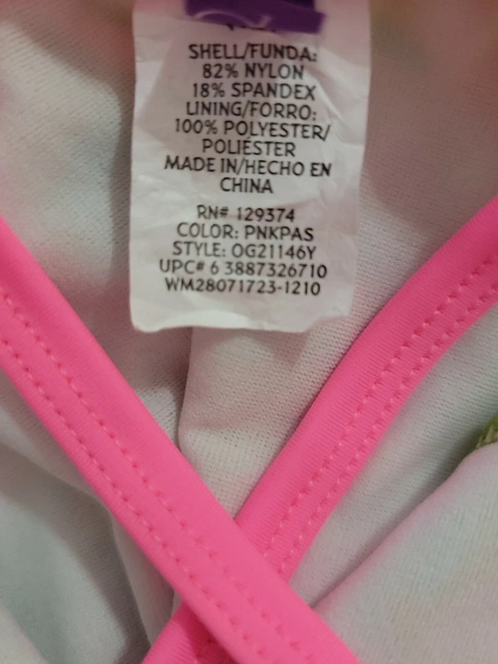 Traje de baño quirúrgico de una pieza verde camuflado con signos de paz para niñas talla XS (4/5) Foto 3 de 4