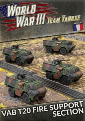 Team Yankee TFBX11 VAB T20 Fire Support Section (4 Vehicles) Gaming Miniatures