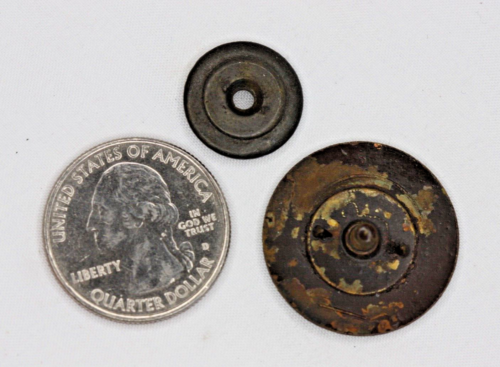 WWI US Army Mark VIII Tank Battalion Enlisted Collar Disc Insignia Screw & Nut - Picture 7 of 10