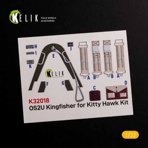 OS2U Kingfisher - Interior 3D Decal for Kitty Hawk/Zimi kit 1:32 KeliK K32018 - Picture 2 of 11
