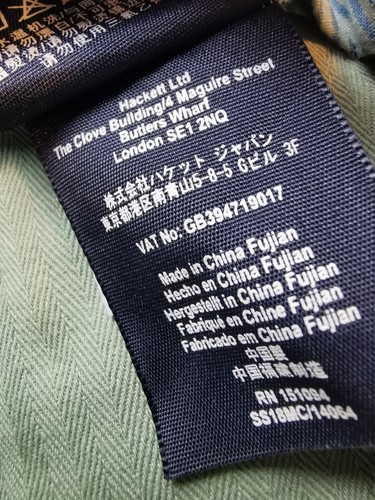 HACKETT Men's UK 38R Kensington Slim Linen Blend Chinos (NEW) In Pistachio Green - Picture 14 of 19