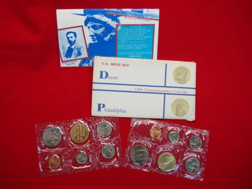 1985 COMMEMORATIVE COIN SET - U.S. MINT SET - BOTH P & D - S.OL. CENTENNIAL