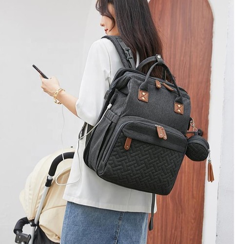 3 in1 multifunction Diaper Bag mummy backpack Baby bed Foldable Changing Station - Picture 24 of 30