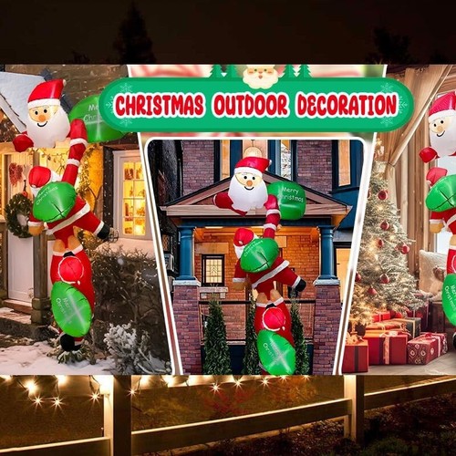 Super Big Christmas Inflatable,Inflatable Santa Claus Outdoor Indoor,8 FT Chr... - Bild 6 von 8