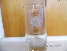 Four Roses Clear Whiskey/ Drinking Glass 5'' Tall