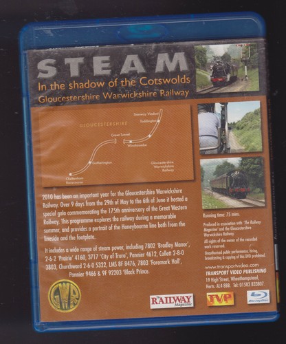 Steam In The Shadow Of The Cotswolds (Blu Ray) Railway DVD ~ TVP ~ GWR 175 - Picture 2 of 3