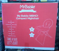 My Babiie Herringbone Compact Highchair (MBHC1)
