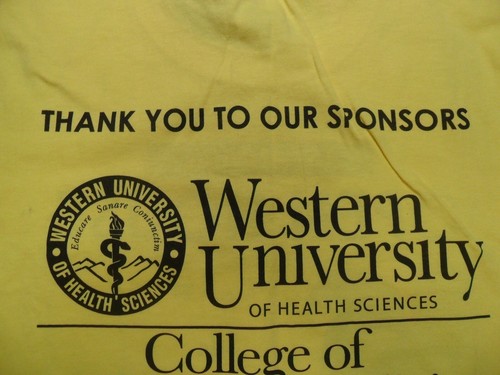 XL NWOT Youth Western University Of Health Science Damaged Shirt - Picture 7 of 9