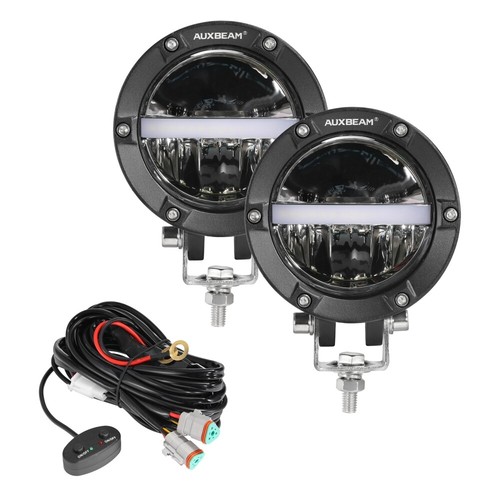 AUXBEAM 110W 4" LED Work Lights Pods Offroad Driving Lamp for Car Truck ATV UTV - Picture 10 of 12
