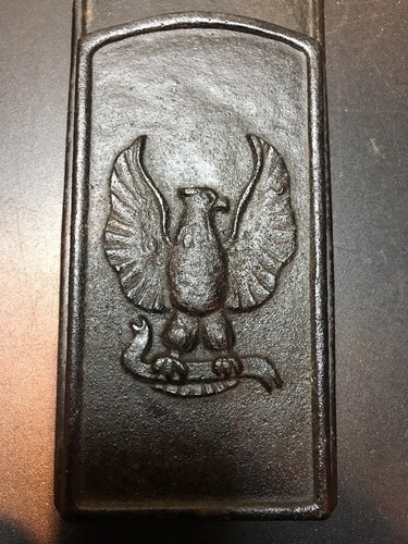 Antique Federal style match stick holder. With federal Eagle.Made of cast iron. - Picture 2 of 12