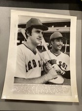 1975 Rookie Sensations Fred Lynn & Jim Rice Boston Red Sox Baseball Press Photo