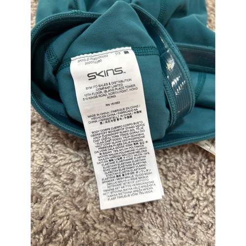 SKINS Compression Thermal Long Sleeve Top Athletic Layering Teal S - Picture 10 of 10