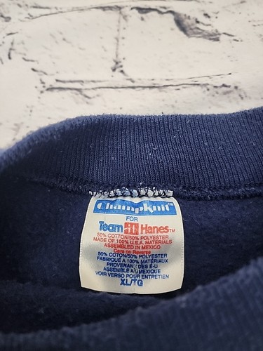 Vintage 90s Dallas Cowboys Sweatshirt Big Print ChampKnit Hanes NFL RARE XL - Picture 4 of 7