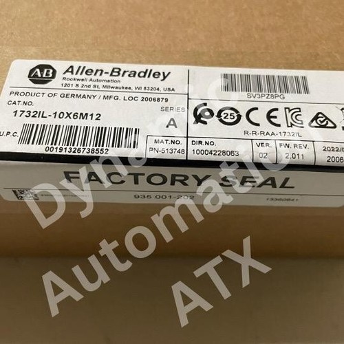 New Sealed Allen Bradley 1732IL-10X6M12 /A ArmorBlock I/O Module - Picture 1 of 3