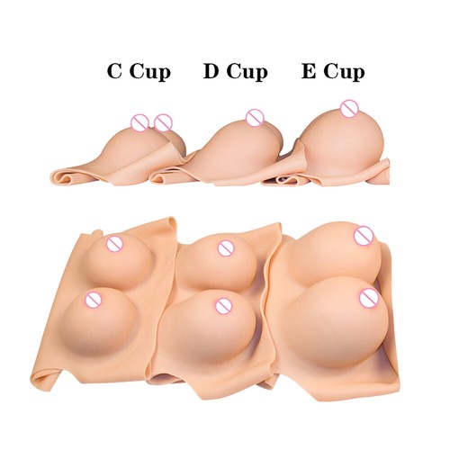 silicones Velvet Breast Forms Fake Vagin Body suits for Crossdresser- - Imagen 10 de 12
