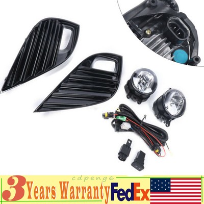 NEW LED Fog Light Set +Wiring Harness & Switch For 2018-2019 Toyota