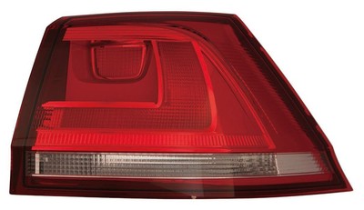 VW Golf Mk7 Estate 5/2013-> Outer Wing Rear Light Lamp Red & Clear Drivers Side