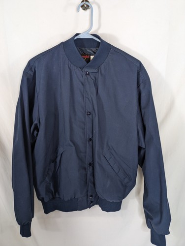 Vtg B-17 Bomber Embroidered USAF Jacket Sz L Dunbrooke Pla Jac Navy Blue - Picture 4 of 6