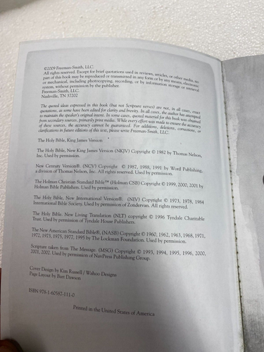 100 Verses Every Christian Needs to Know by Freeman-Smith 2009 Softcover - Picture 4 of 4