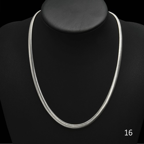 Silver 6MM Snake chain Men Women necklace 16-24 inch Gift US - Picture 10 of 14