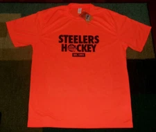 Rare NEW w/TAG Authentic SHEFFIELD STEELERS Orange SHIRT XL EIHL British Hockey