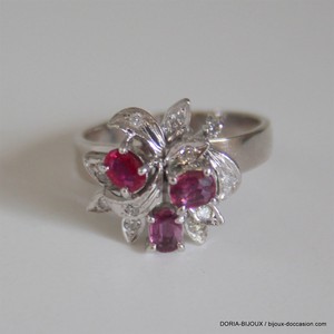 bague or gris rubis bague or gris rubis